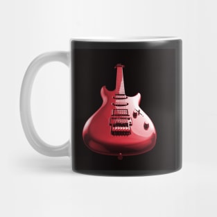 Colourful rock guitar with high gloss reflection. Mug